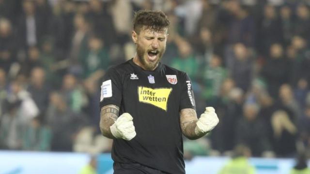 Boris Klaiman, jugador del Volos, durante un partido.