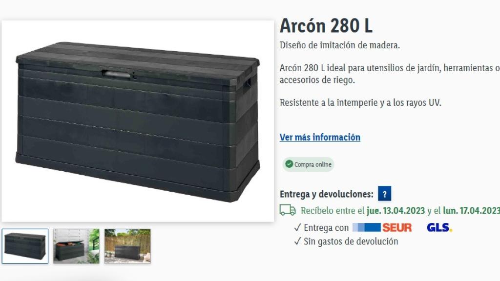Arcón multiusos.