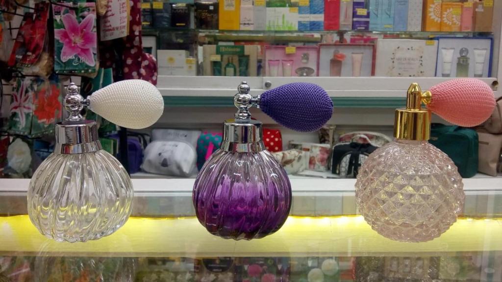 Perfumadores de cristal de los de toda la vida