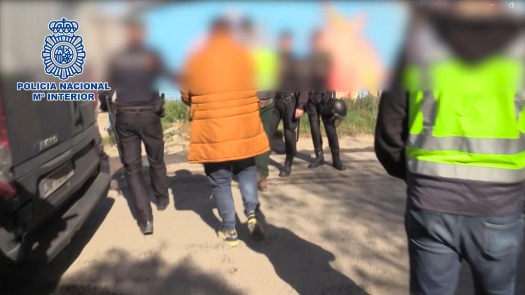 detención de uno de los narcos en la Cañada Real.