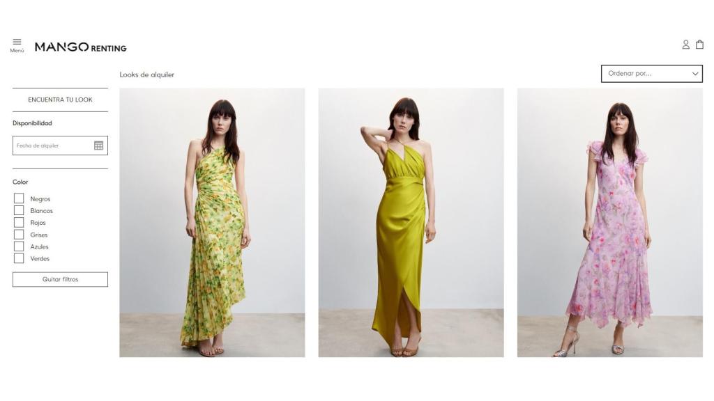 Mango Renting, la nueva apuesta de la marca en el e-commerce.