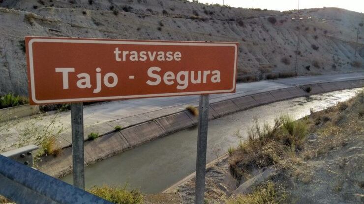Imagen de archivo del trasvase Tajo Segura.