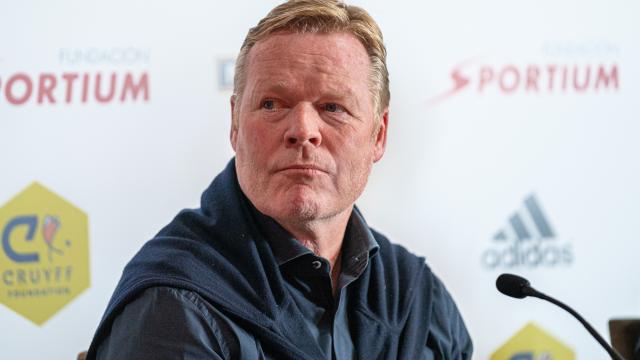 Ronald Koeman, durante la presentación de la 'Koeman Cup' de golf