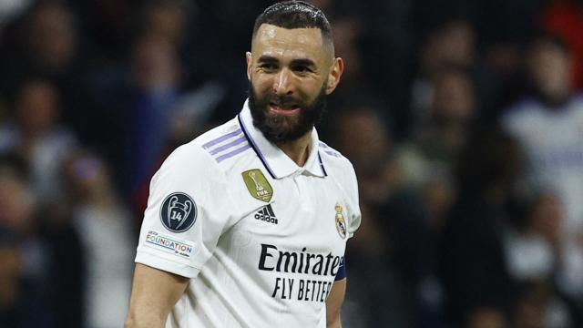 Karim Benzema, en un partido del Real Madrid de la Champions League 2022/2023