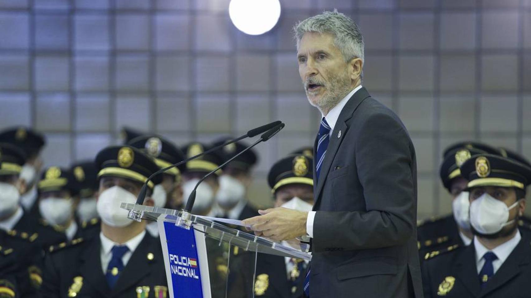 Fernando Grande-Marlaska en la jura de la XXXIII Promoción de la Escala Ejecutiva de la Policía.