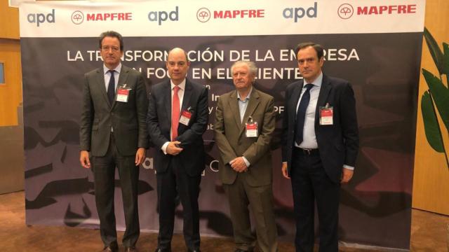 Felipe Medina, José Manuel Inchausti, Felipe Romera y José Carpio en Málaga.