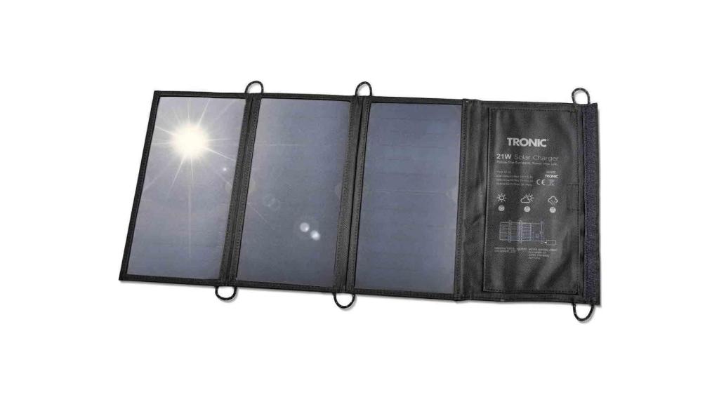 El cargador solar que vende Lidl.