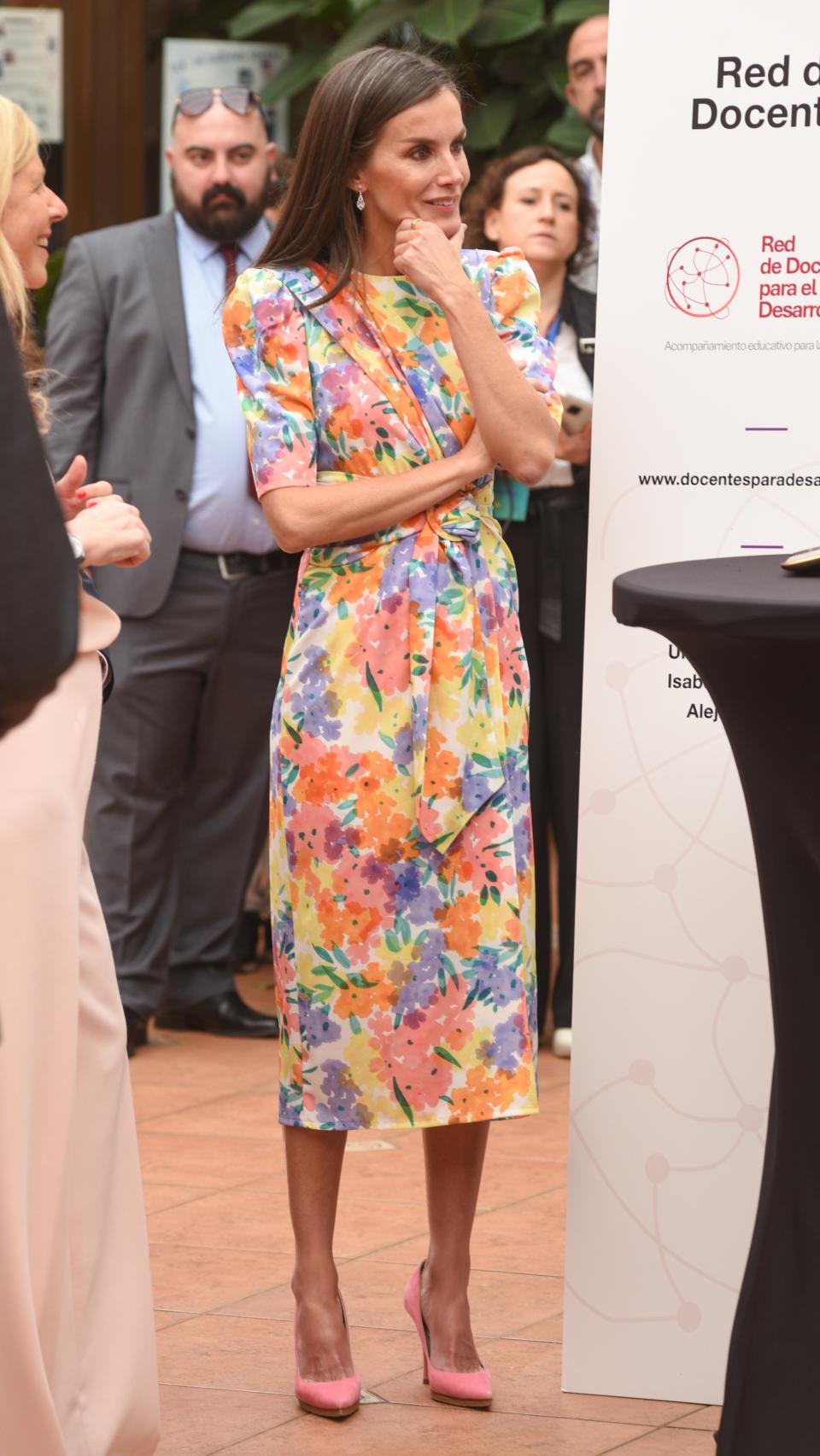 El 'outfit' que ha escogido la Reina para su acto en Córdoba, este jueves 13 de abril.