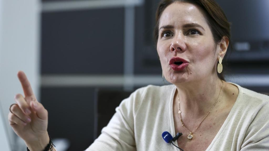 La ministra ecuatoriana de Telecomunicaciones, Vianna Maino, el pasado 12 de abril.