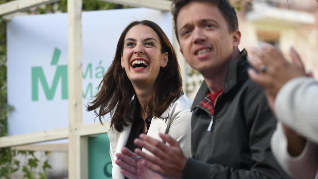 La portavoz de Más Madrid en el Ayuntamiento y candidata a la Alcaldía, Rita Maestre, y diputado de Más País, Íñigo Errejón.