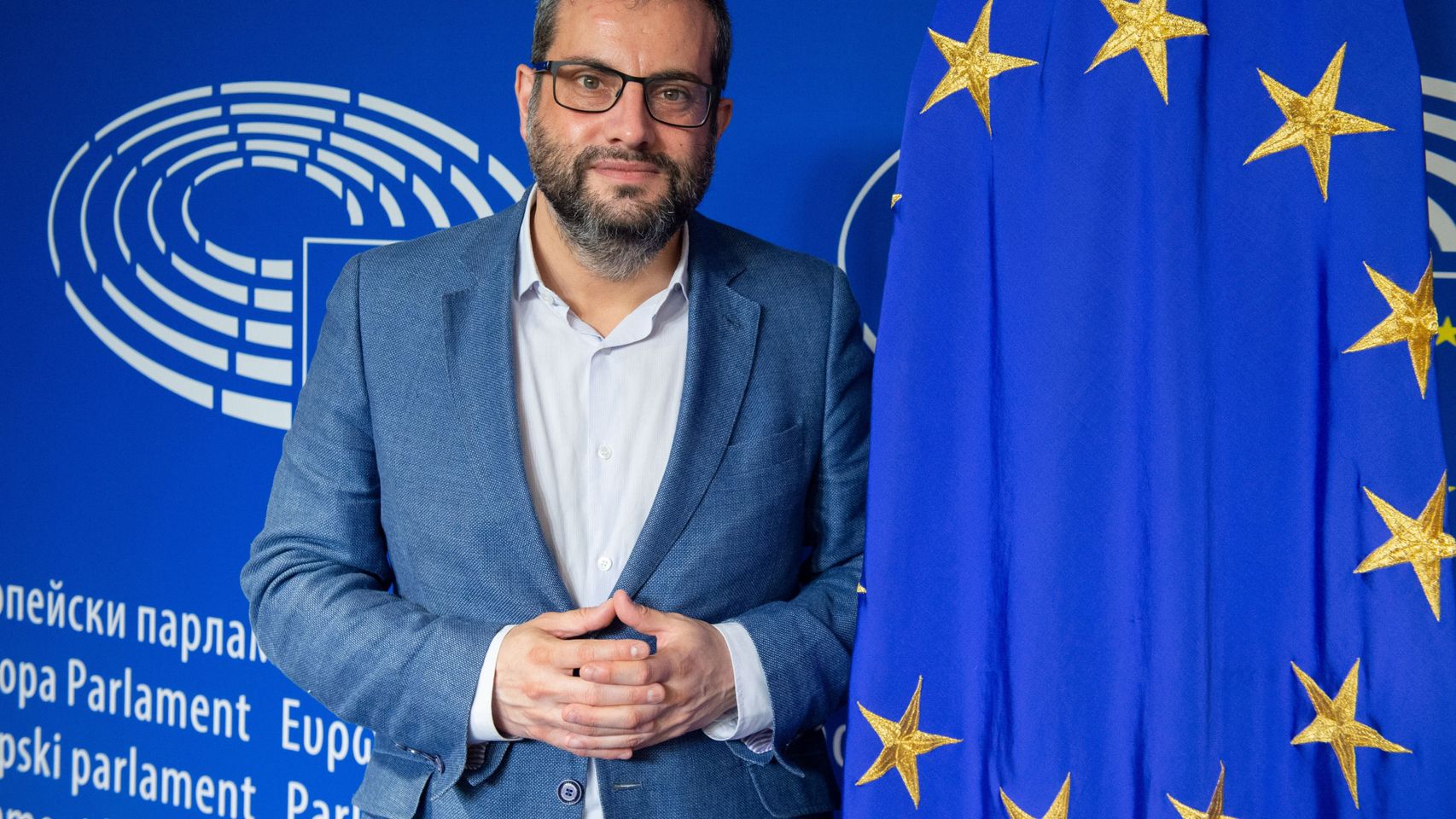 El eurodiputado socialista Ibán García del Blanco en el Parlamento Europeo.