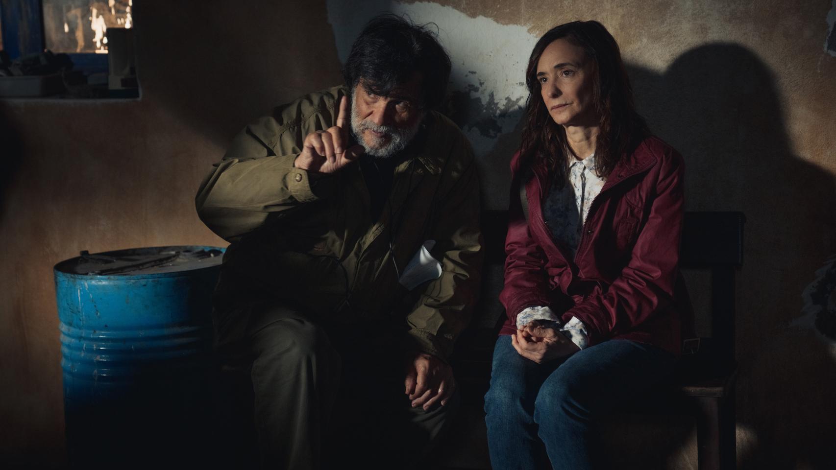 Víctor Erice y Ana Torrent durante el rodaje de 'Cerrar los ojos'. Foto: Manolo Pavón