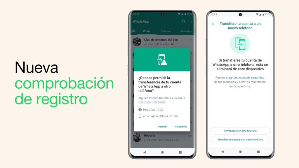 La nueva protección de cuenta de WhatsApp