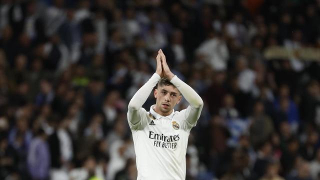 Fede Valverde, en el Santiago Bernabéu