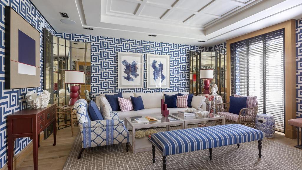 El espacio 'Azul y Rojo' en Casa Decor 2023.