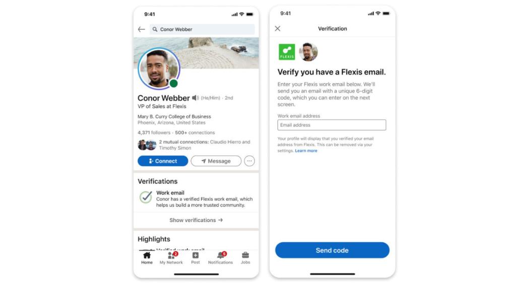 Verificar empresa en LinkedIn