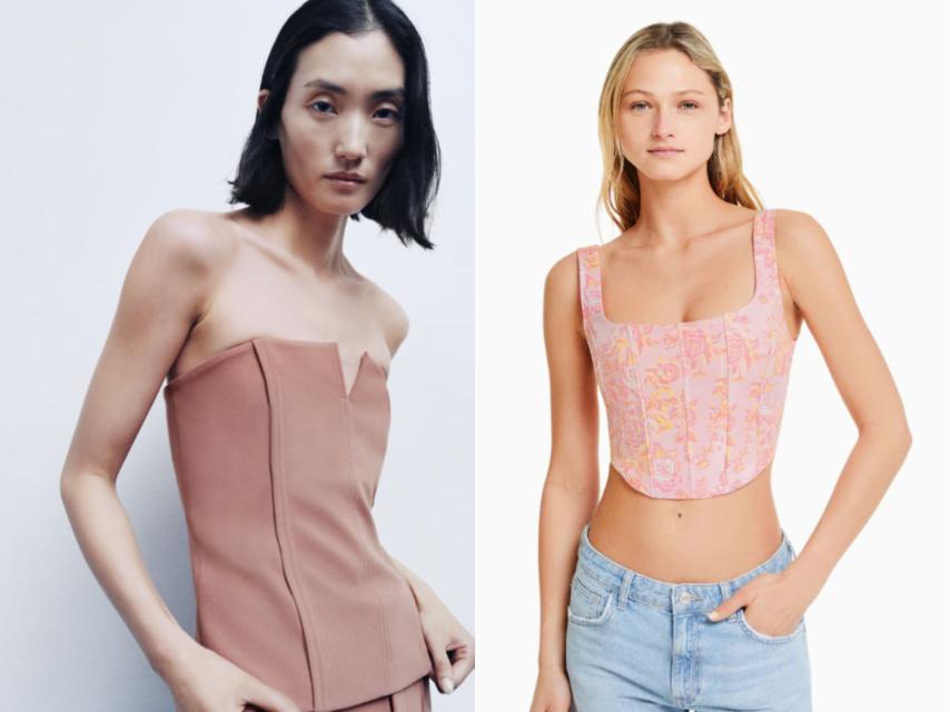 Corsés Bershka y Zara