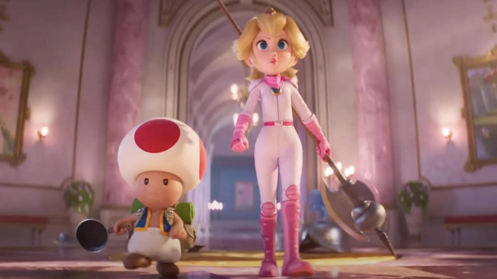 Toad y Peach en 'Super Mario Bros: La película'.