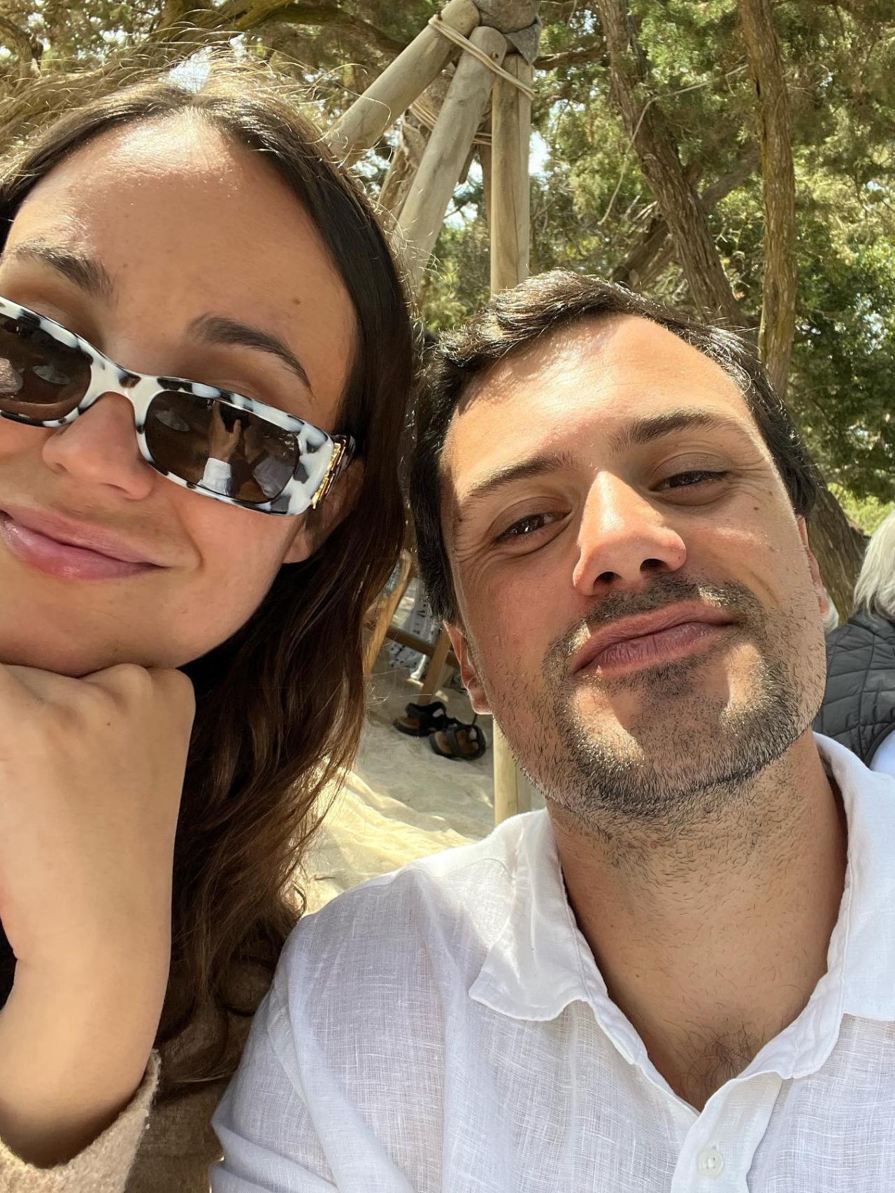 Carolina Monje y Álex Lopera en una imagen de sus redes sociales.