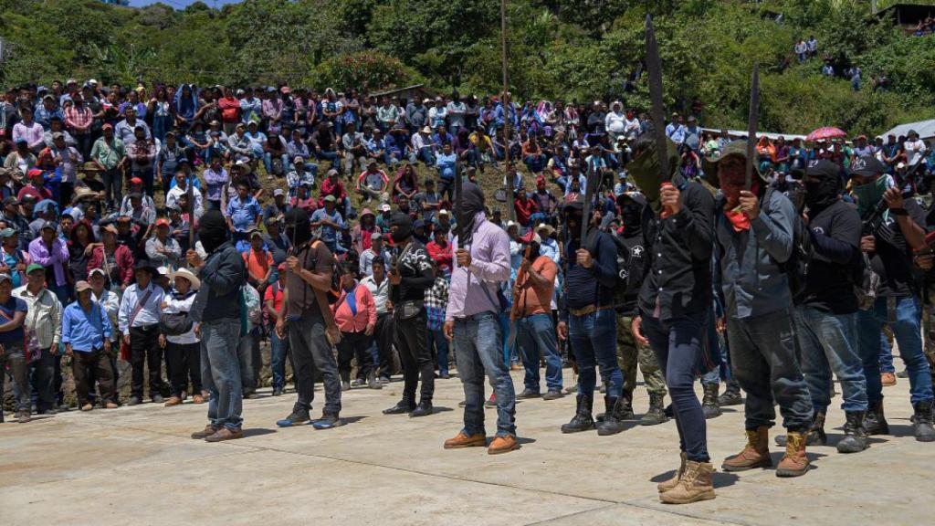 Concentración de las Autodefensas El Machete.