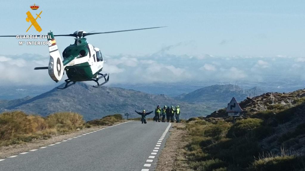 Operativo de búsqueda del montañero desaparecido en la Sierra de Béjar