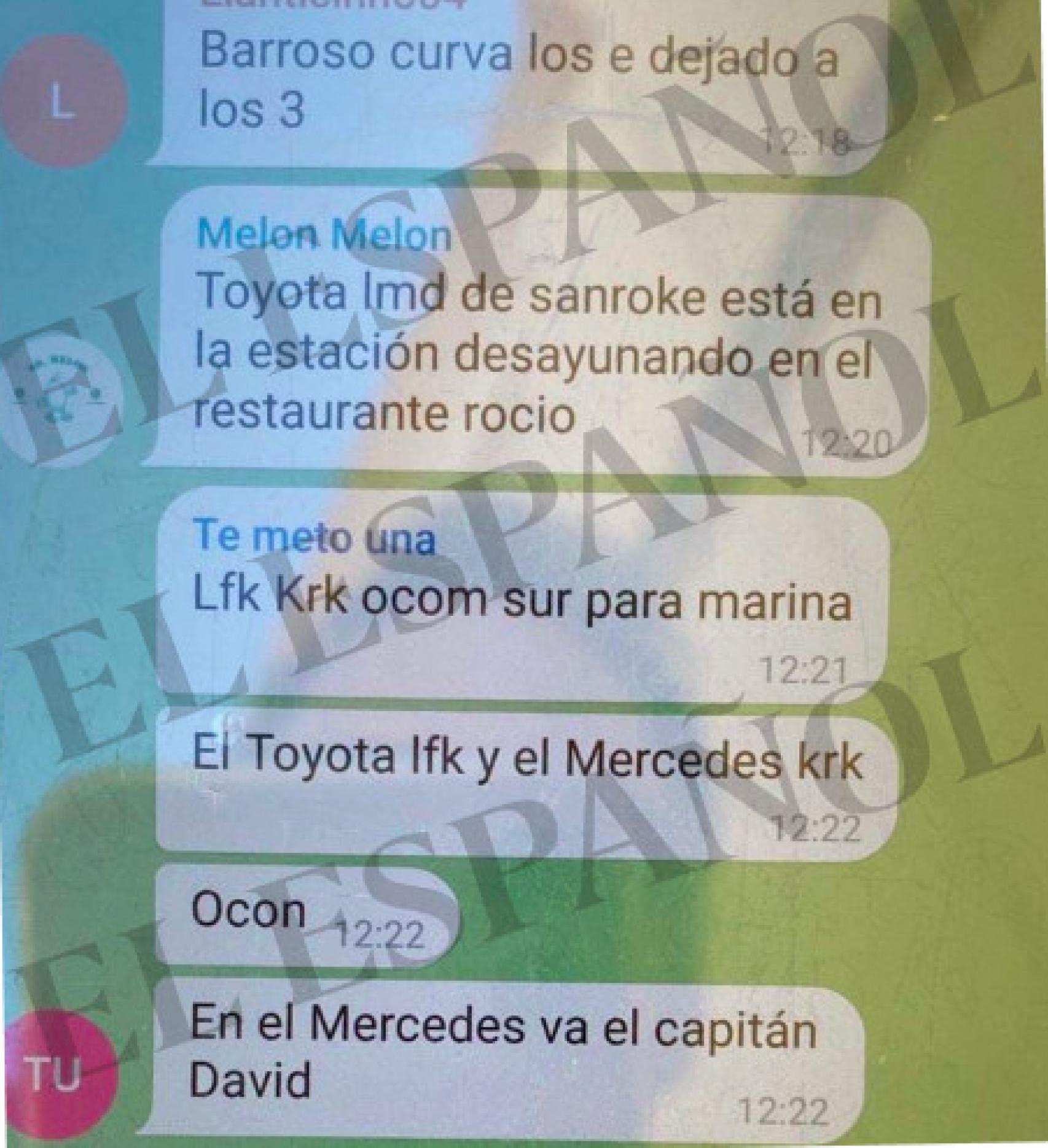 Otro de los seguimientos de los narcos.