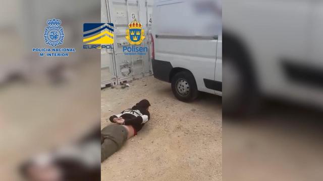 Uno de los detenidos por la policía española.