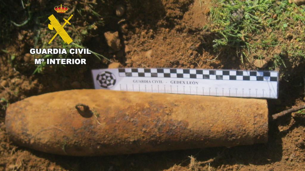 Bomba de aviación encontrada en Villadangos del Páramo