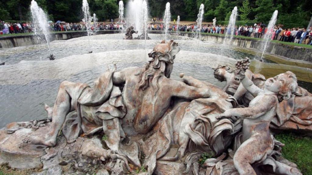 Una de las fuentes de La Granja de San Idelfonso.