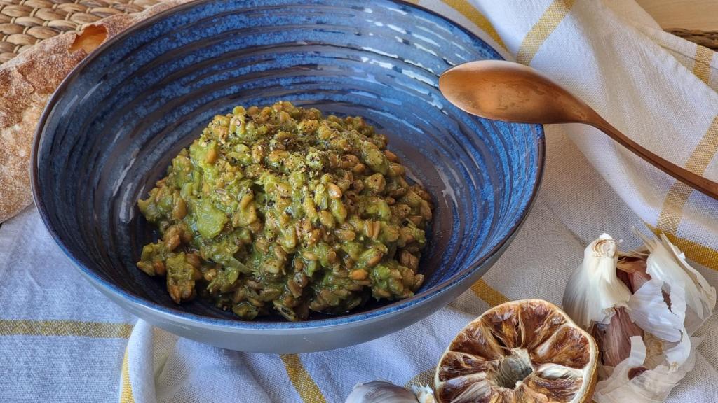 Falso risotto de acelgas y atún, utiliza la verdura de temporada y tus conservas