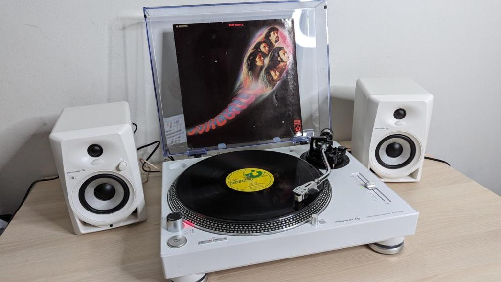 Pioneer PLX-500-W con los Pioneer DM-40BT-W