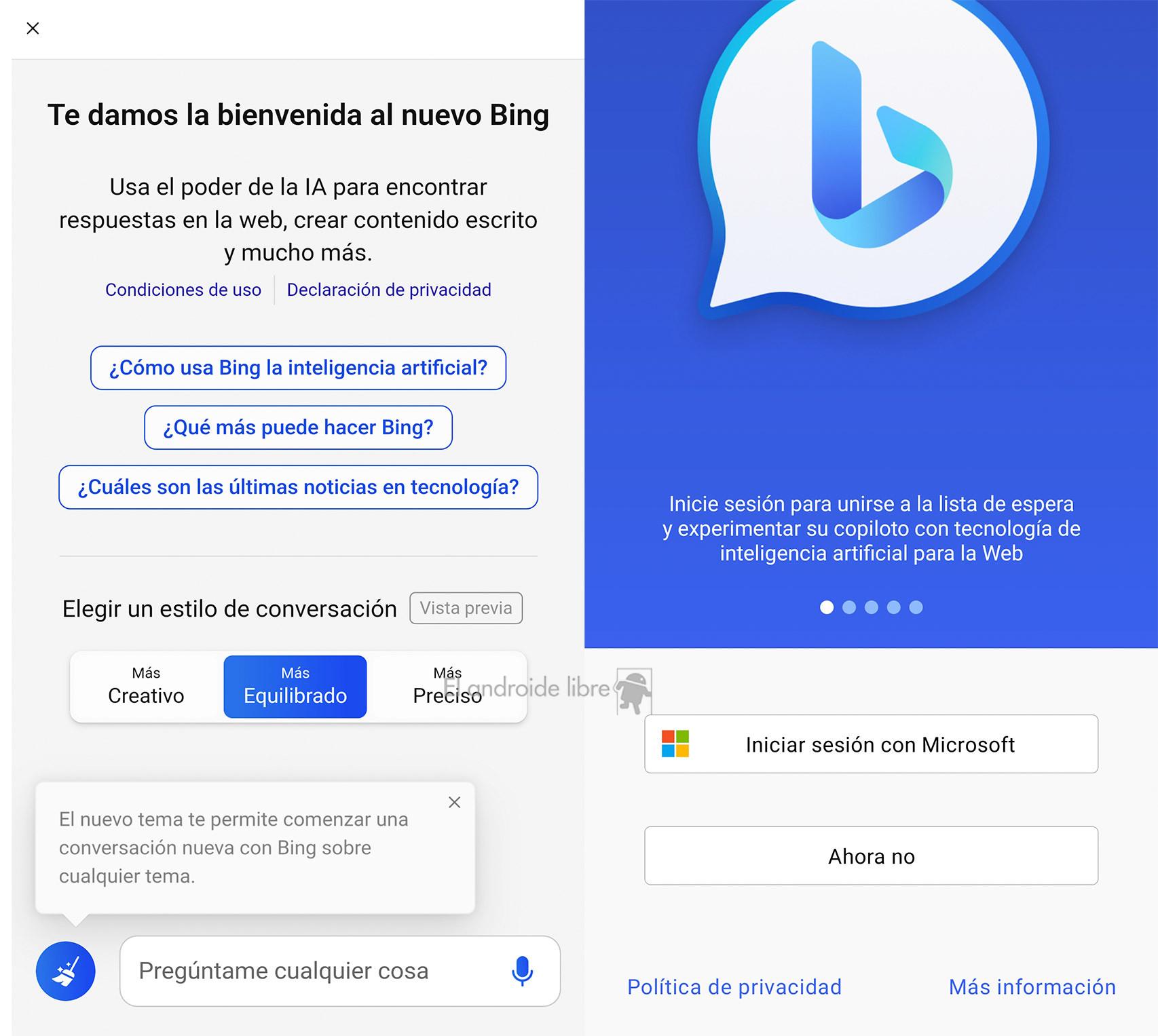 SwiftKey con Bing Chat