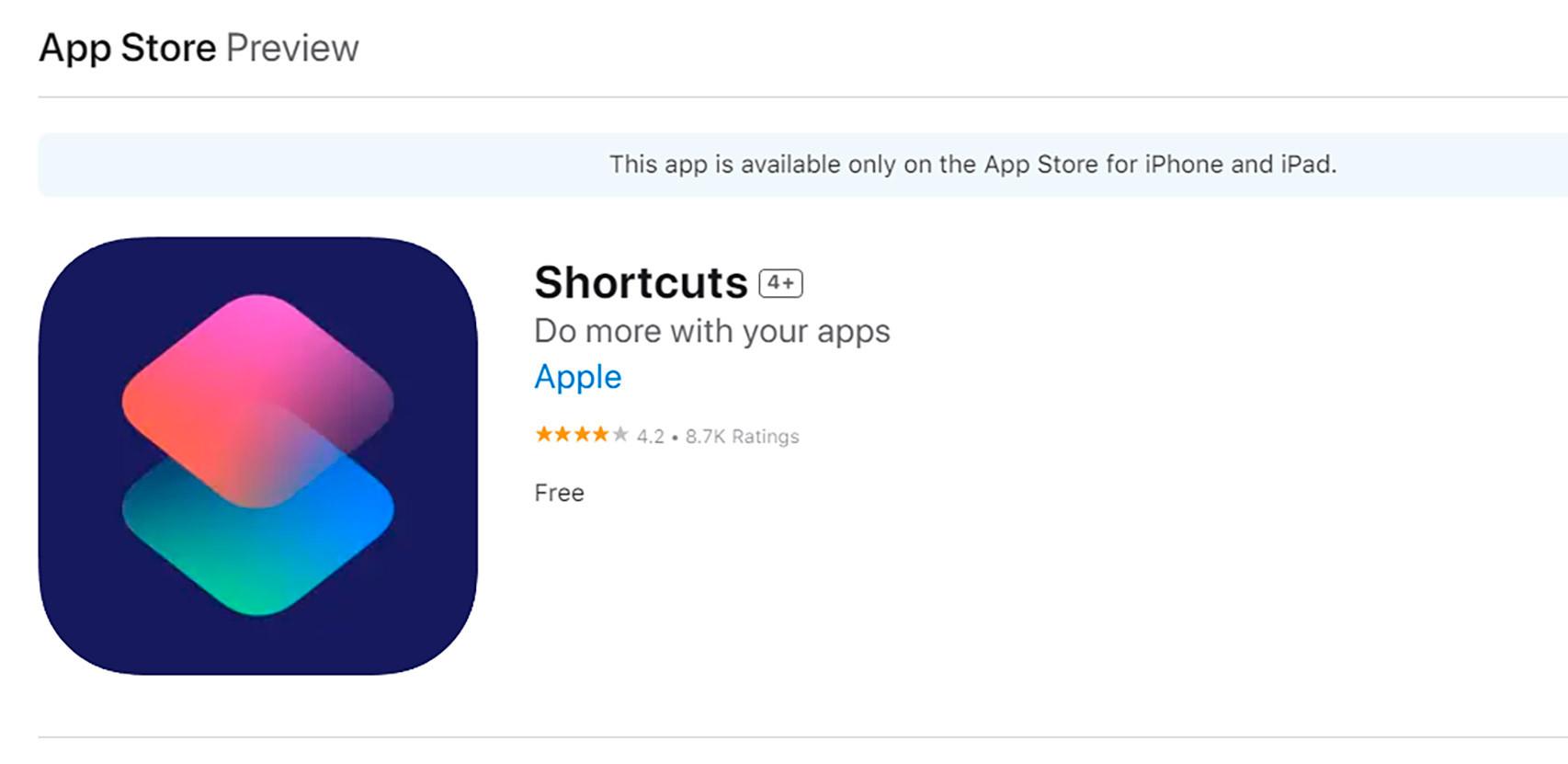 A través de Shortcuts tenemos la extensión disponible para ChatGPT