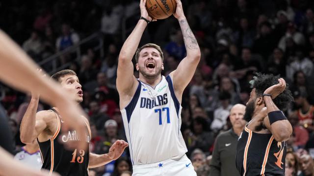 Luka Doncic, en uno de los últimos partidos de la fase regular de Dallas Mavericks.