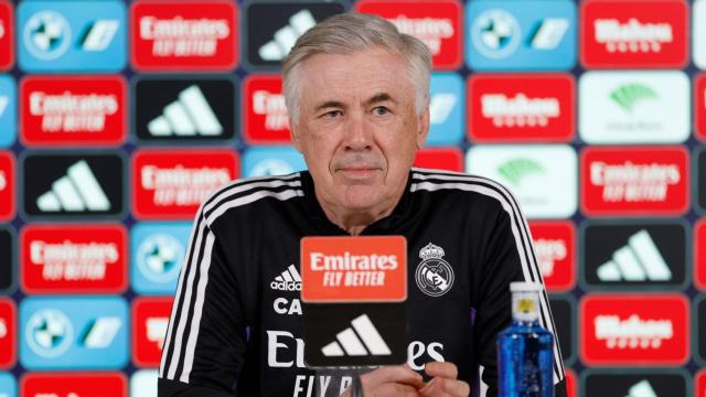Carlo Ancelotti, en rueda de prensa.