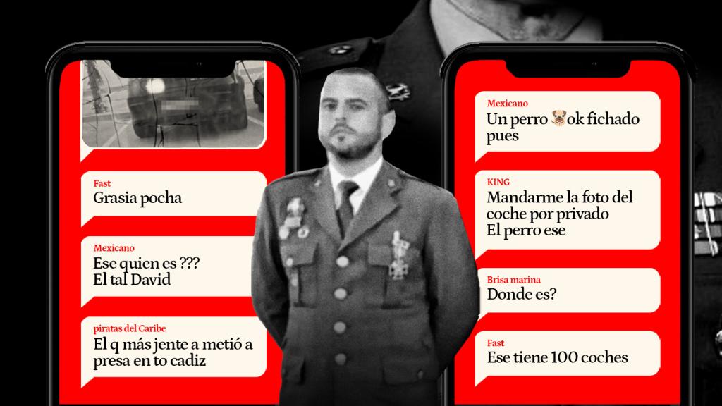 Algunos de los mensajes de los narcotraficantes tras localizar un vehículo de Oliva.