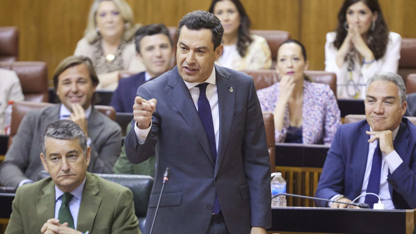 El presidente de la Junta de Andalucía, Juanma Moreno