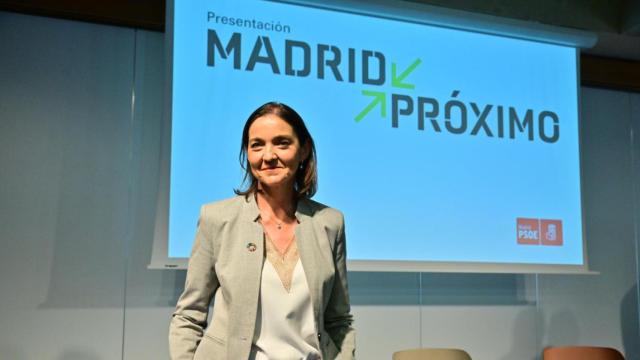 La candidata socialista a la Alcaldía de Madrid, Reyes Maroto, durante la presentación de 'Madrid Próximo', su propuesta urbanística.
