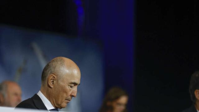 El presidente de Ferrovial, Rafael del Pino, durante la última Junta de Accionistas.