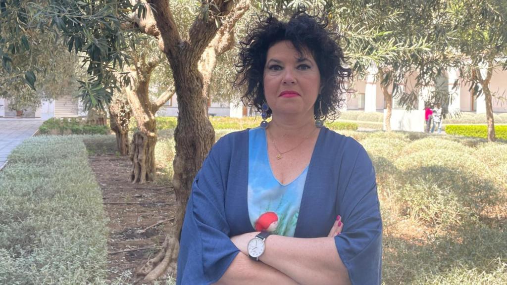 Maribel Mora durante la entrevista con EL ESPAÑOL.