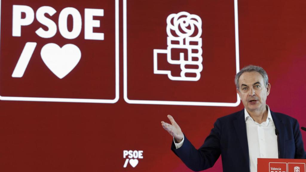 José Luis Rodríguez Zapatero, durante su intervención en Valencia.