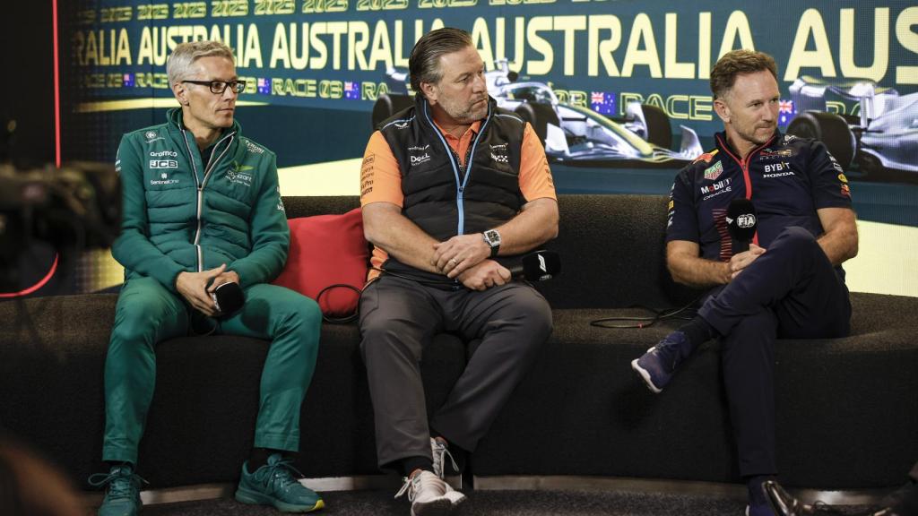 Mike Krack, Zak Brown y Christian Horner