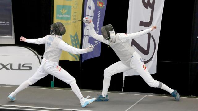 Imagen de la final junior masculina de florete