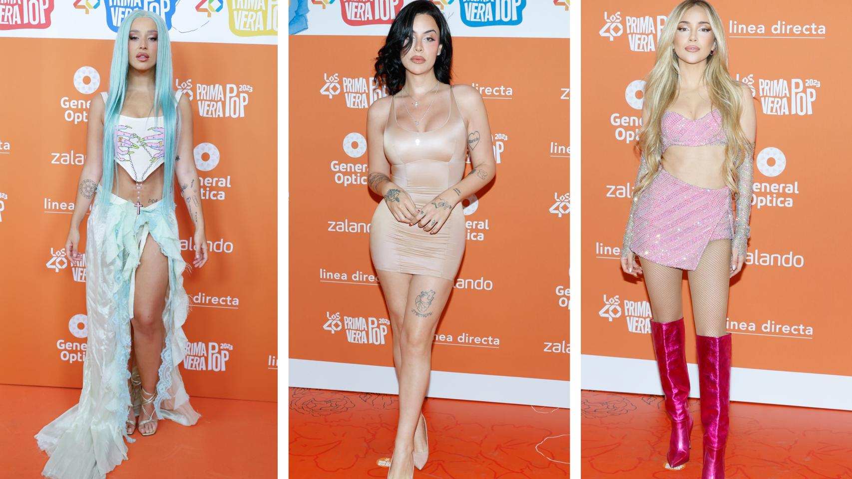 Del conjunto al estilo ninfa de Lola Índigo al dos piezas rosa pastel de Ana Mena: los 'looks' de LOS40 Primavera Pop