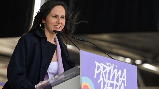 Ione Belarra, interviene en la Fiesta de la Primavera de Podemos.