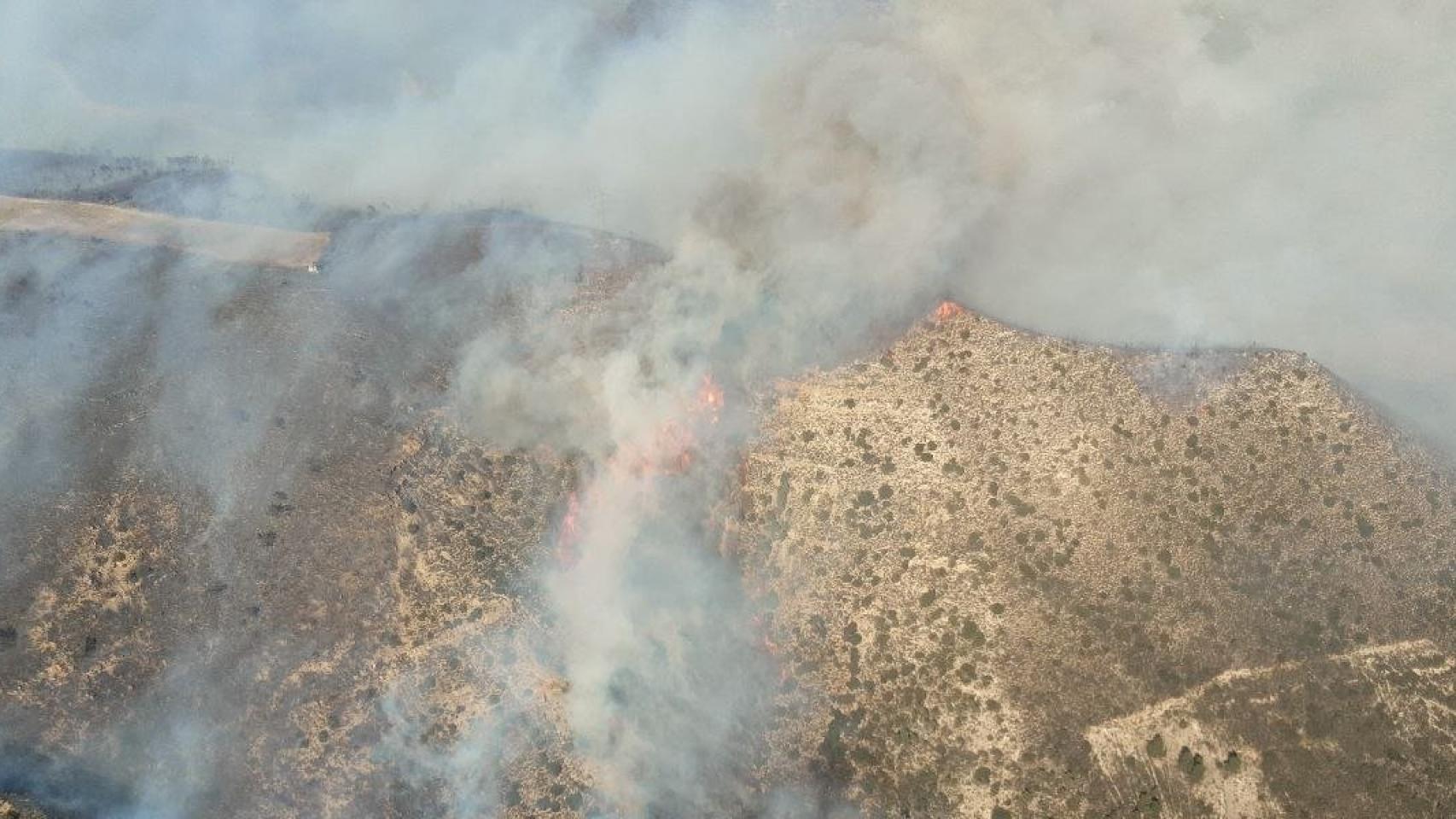 Incendio en la zona de Mequinenza