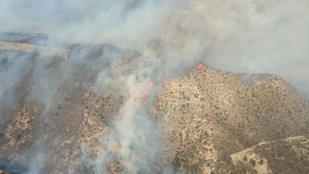 Incendio en la zona de Mequinenza