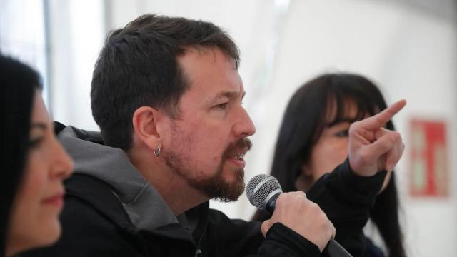 El exlíder de Podemos, Pablo Iglesias, en la Fiesta de la Primavera de Podemos.