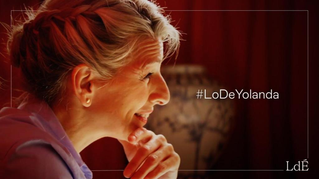 La vicepresidenta segunda del Gobierno, Yolanda Díaz, en la entrevista con Jordi Évole de ayer en La Sexta.