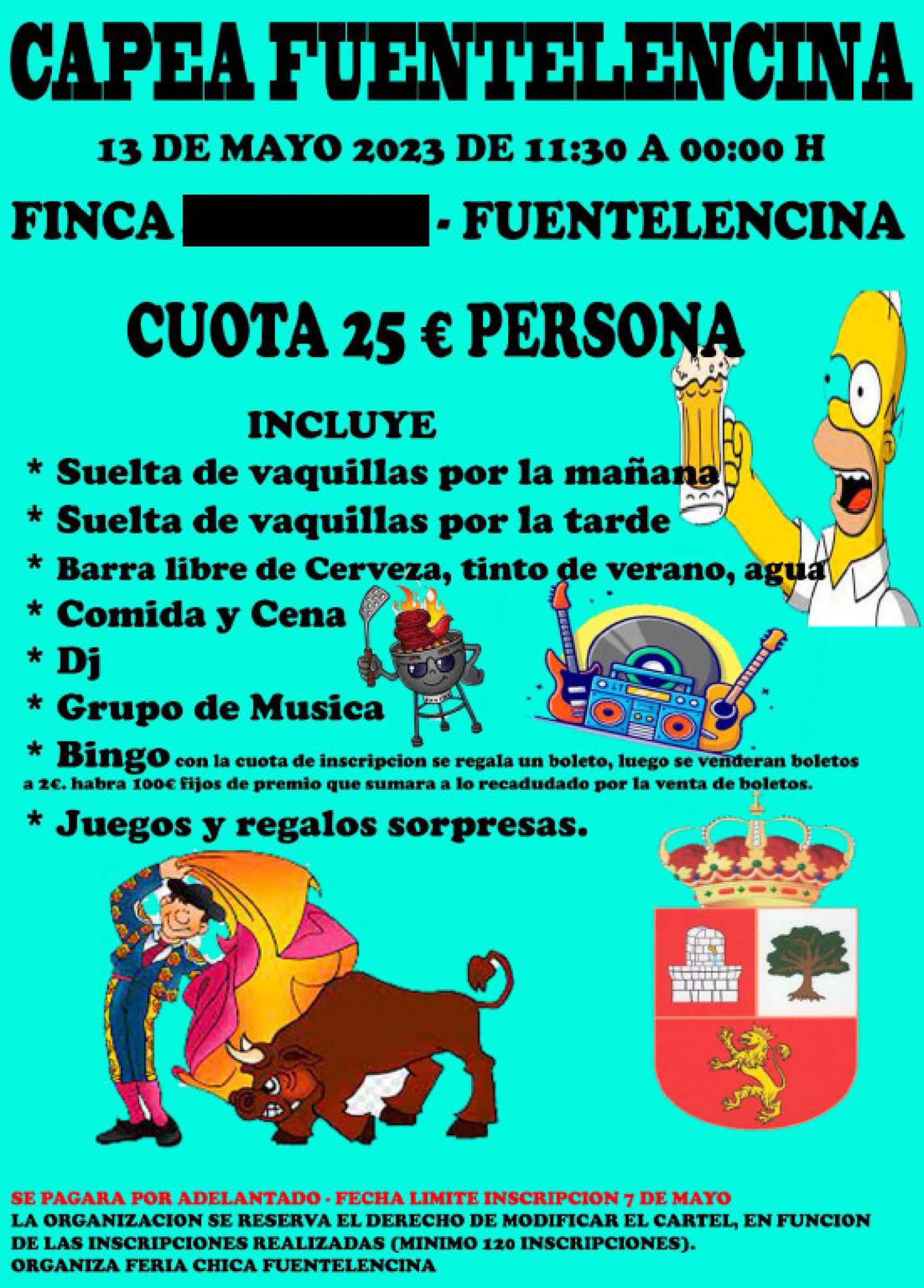 Cartel de una de las capeas. Foto: Guadalajara Antitaurina.